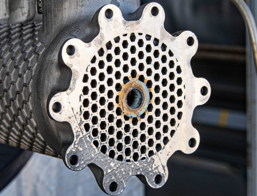 A close-up of Arbor's pilot power plant.