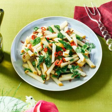 Asian Pear Salad With Crispy Shallots Recipe