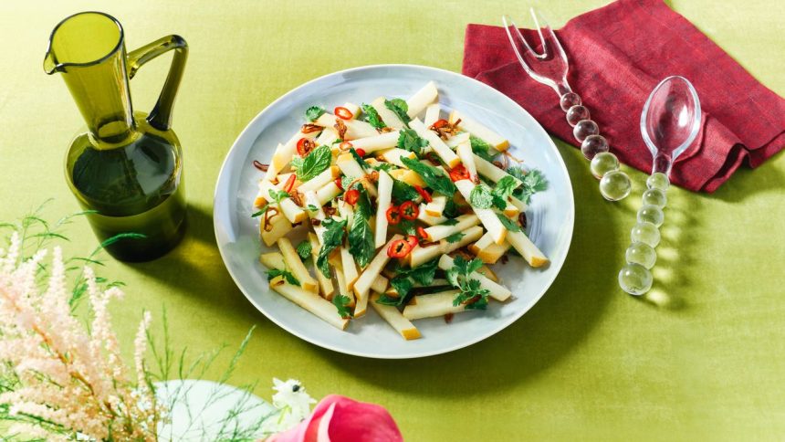 Asian Pear Salad With Crispy Shallots Recipe Asian Pear Salad With Crispy Shallots Recipe