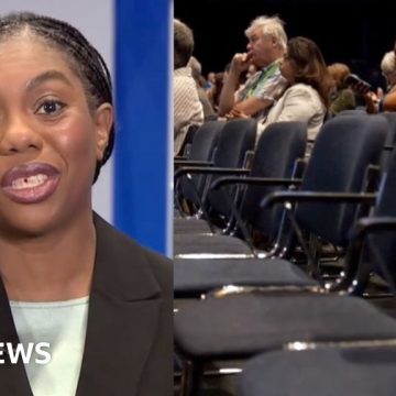 Badenoch denies empty seats an issue at Tory conference