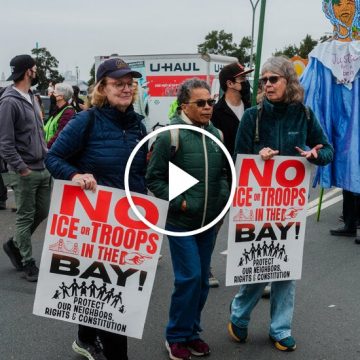 Bay Area Protesters Try to Block Base Entrance Before Immigration Operation