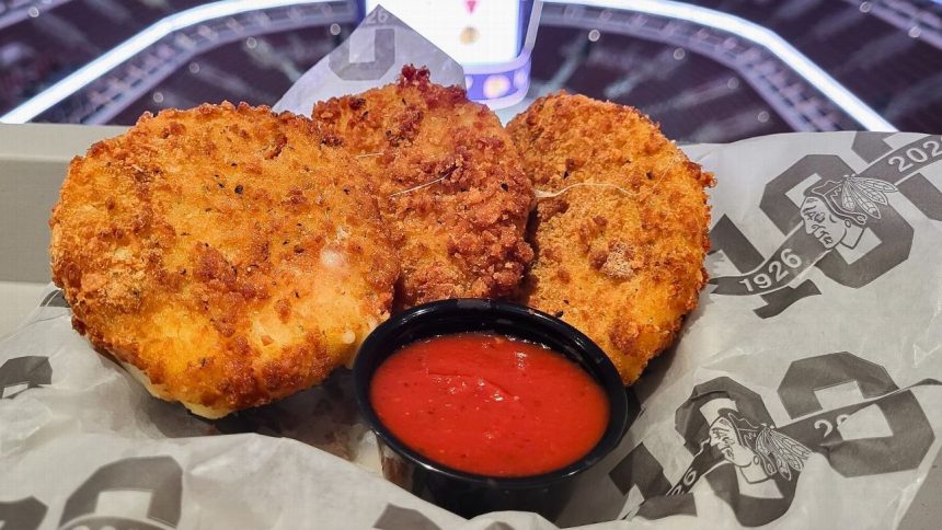 Blackhawks' mozzarella pucks top new NHL, NBA arena food Blackhawks' mozzarella pucks top new NHL, NBA arena food