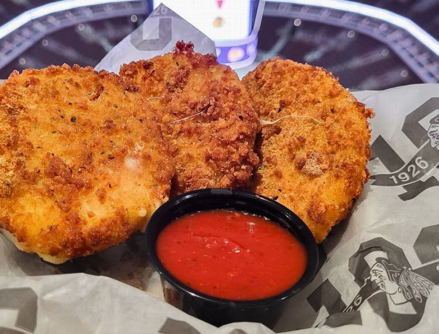 Blackhawks' mozzarella pucks top new NHL, NBA arena food