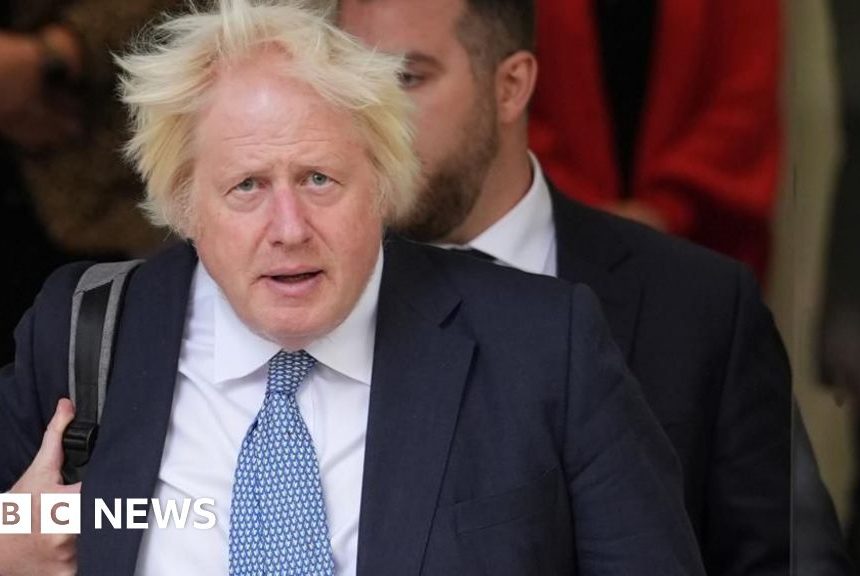 Boris Johnson left Covid Inquiry in a hurry