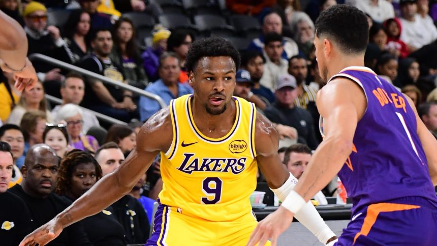 Bronny James Scores 8 Points, Lakers Disappoint NBA Fans in Preseason Loss to Suns