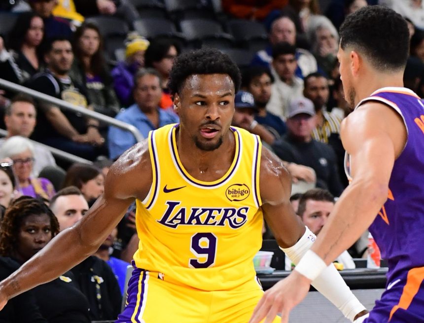 Bronny James Scores 8 Points, Lakers Disappoint NBA Fans in Preseason Loss to Suns