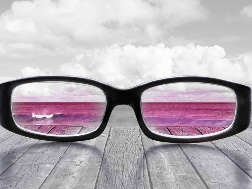Rose-colored glasses
