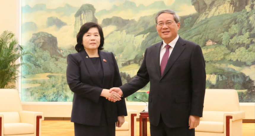 North Korean foreign minister returns home after meeting Chinese premier