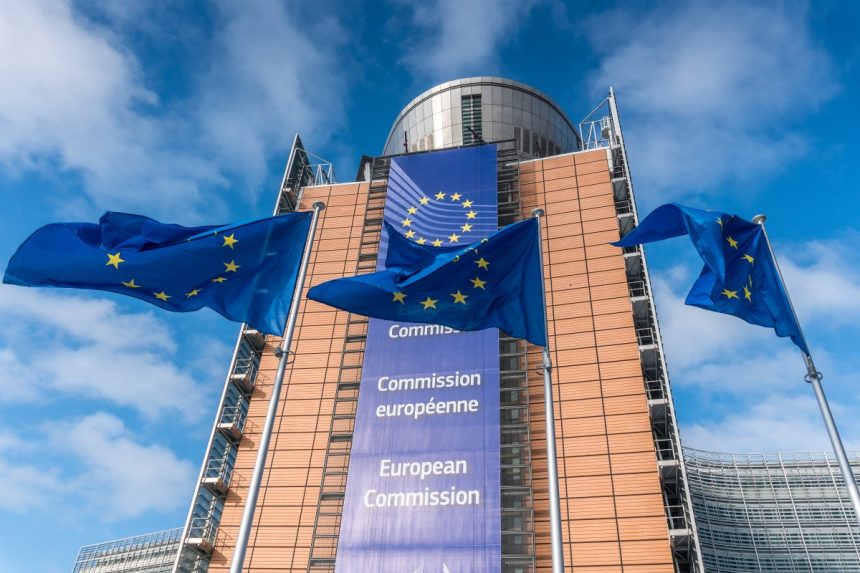 EC finds Meta and TikTok breached transparency rules under DSA European Union flags waiving in front of Berlaymont building in Brussels