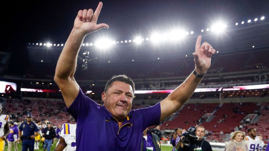 Ed Orgeron says he 'would love' to return to LSU Ed Orgeron says he 'would love' to return to LSU as head coach