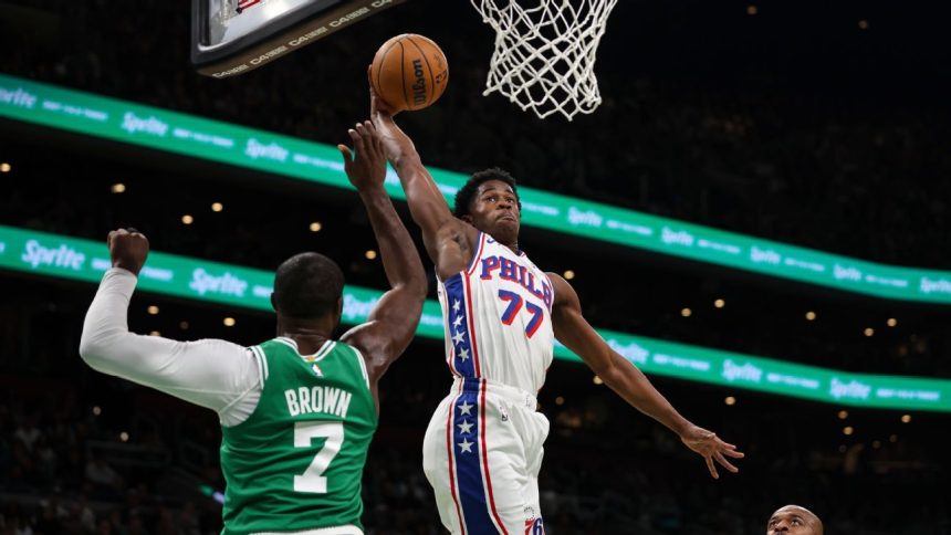 Edgecombe's 34 points most in debut since Wilt as Sixers win