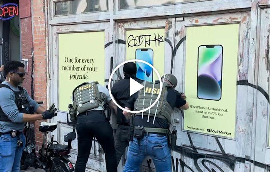 Federal Agents Detain Man During New York City Raid