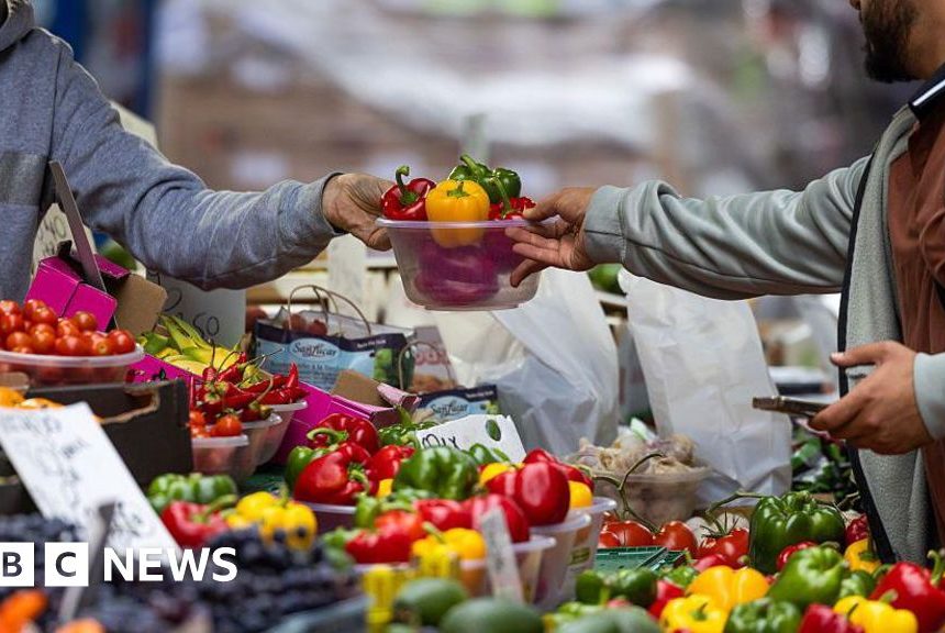 Food price rises slow as UK inflation remains at 3.8%