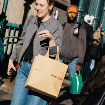 Shoppers in New York City during the 2024 holiday season.
