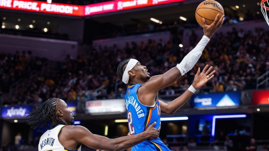 Gilgeous-Alexander drops 55 as OKC earns 2nd straight 2OT win