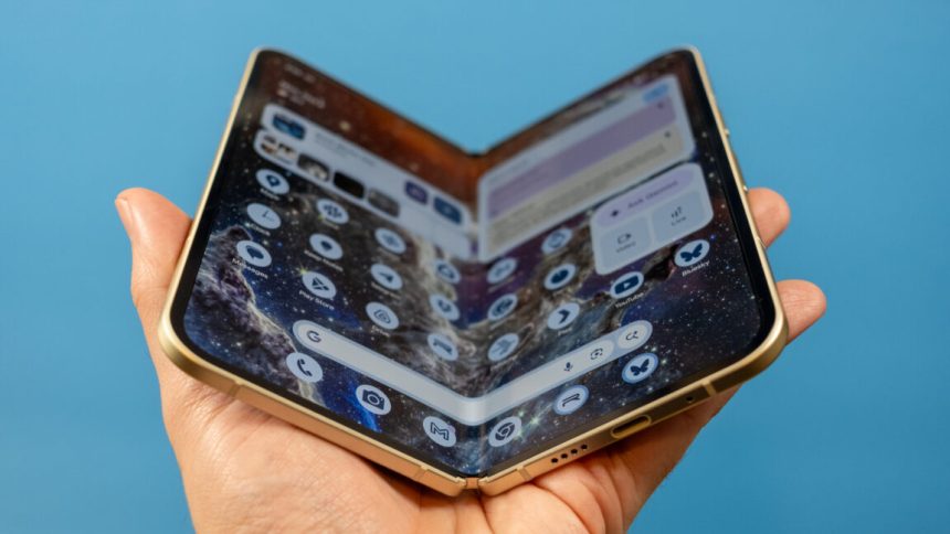 Pixel 10 Pro Fold flexed