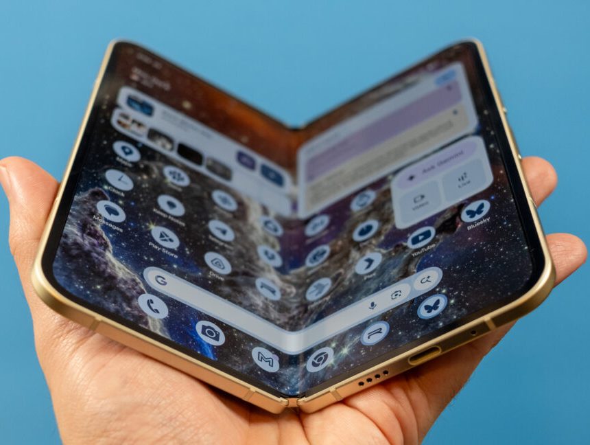 Pixel 10 Pro Fold flexed