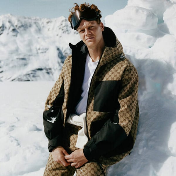 Gucci launches technical mountainwear line "Altitude" with Jannik Sinner