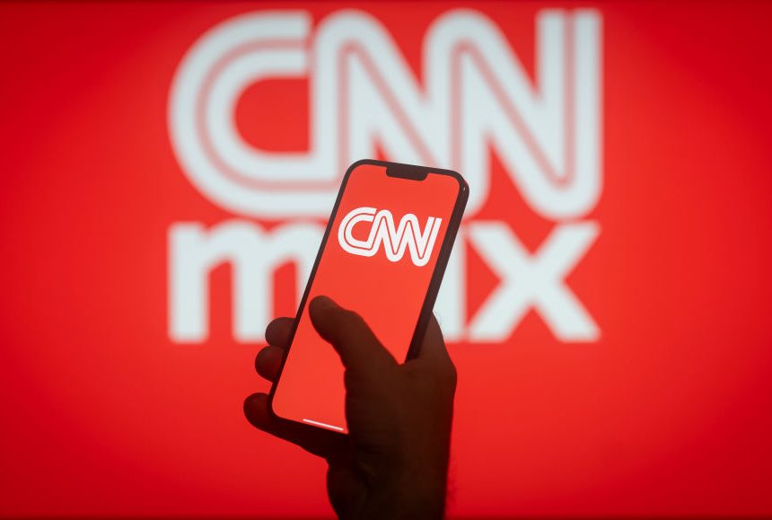 The CNN and Max logos are seen in this illustration photo in Warsaw, Poland on 29 August, 2023.