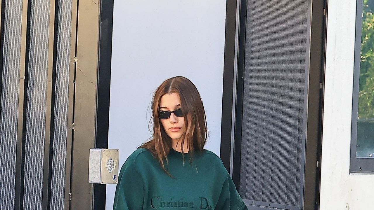Hailey Bieber’s Slogan Sweater Makes a Simple (But Celebrity-Backed) Statement