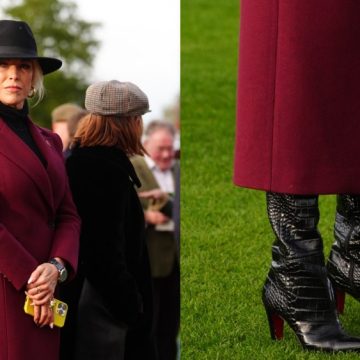 Hannah Waddingham's Croc-Embossed Boots Edged Up Her Wool Coat Look On Friday, Hannah Waddingham celebrated season two of "Champions: Full Gallop" in croc-embossed boots.