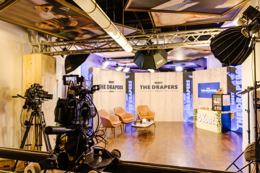 The set of 'Meet The Drapers' show at Hatch in Colombo, Sri Lanka, on Tuesday, Jan. 31, 2023. Venture investors including Tim Draper argue Sri Lanka can scale its technology industry fairly seamlessly with a strong labor force and near-universal literacy. Photographer: Jonathan Wijayaratne/Bloomberg via Getty Images