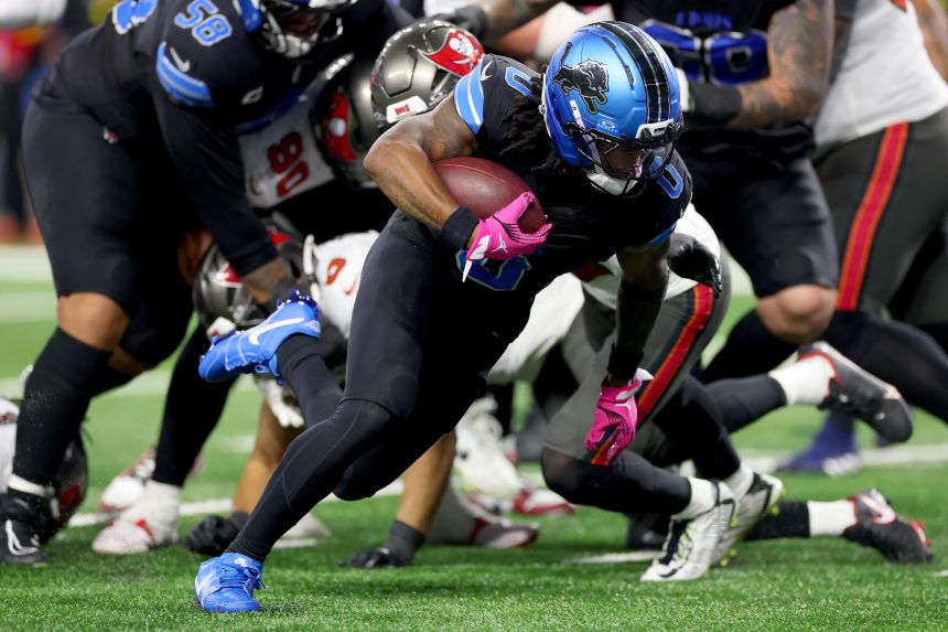 Jahmyr Gibbs Amazes NFL Fans, Fantasy Managers as Lions Beat Baker Mayfield, Bucs