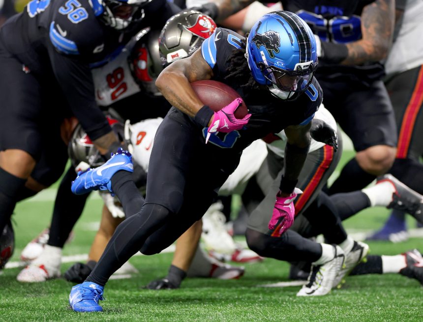 Jahmyr Gibbs Amazes NFL Fans, Fantasy Managers as Lions Beat Baker Mayfield, Bucs