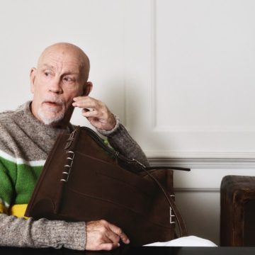 John Malkovich stars in the new JW Anderson Loafer Bag campaign.