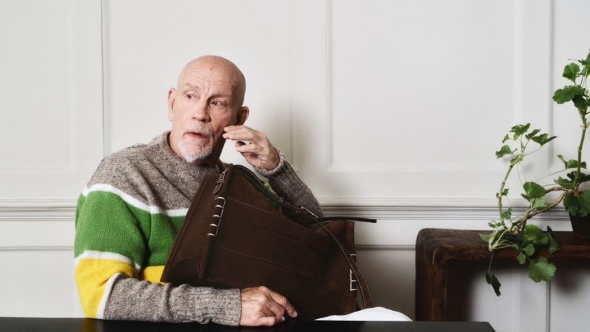 John Malkovich stars in the new JW Anderson Loafer Bag campaign.
