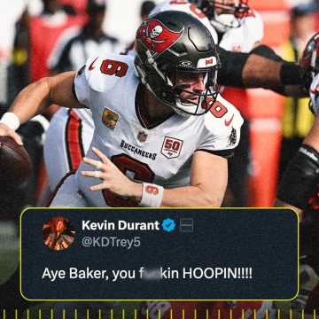 Kevin Durant Hypes Baker Mayfield During Bucs vs. 49ers, 'You F--kin Hoopin'