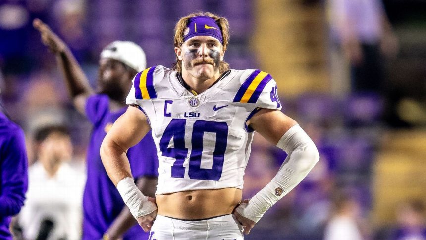 LSU LB Whit Weeks (ankle) doubtful vs. Vandy, sources say
