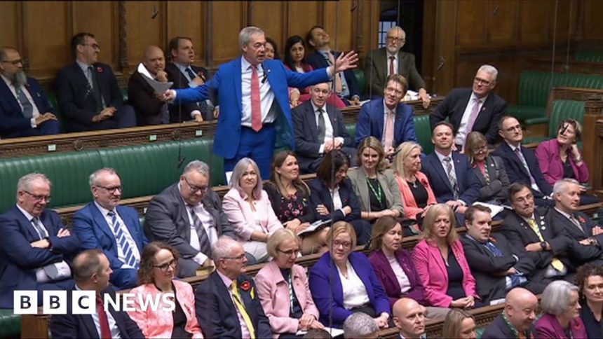 Lib Dems MPs heckle Nigel Farage as he presents ECHR Lib Dems MPs heckle Nigel Farage as he presents ECHR bill
