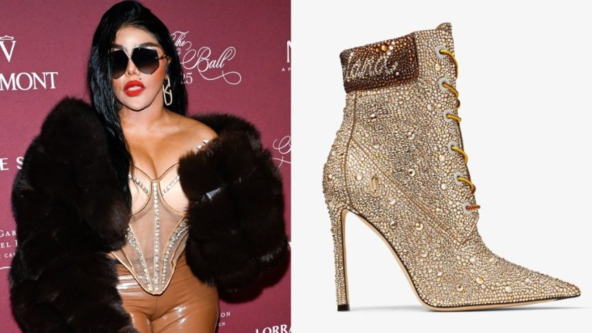 Lil' Kim Sparkles With Timberland x Jimmy Choo Boots at Lil Kim attends as Gabrielle's Angel Foundation hosts Angel Ball 2025 at Cipriani Wall Street on Monday  in New York.