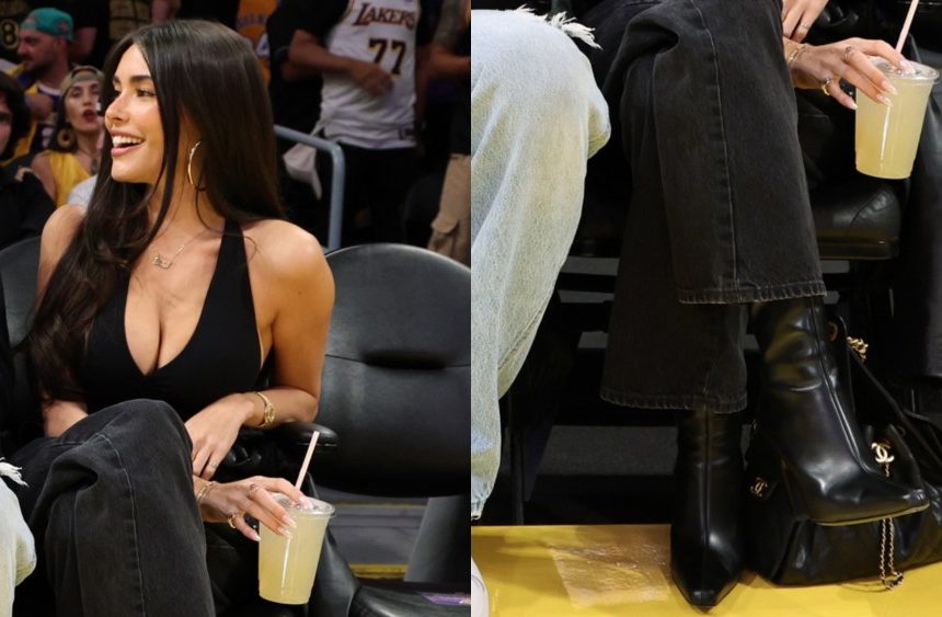On Friday, Madison Beer sat courtside at an NBA game, where the pop star elevated an edgy black look with luxe leather boots.