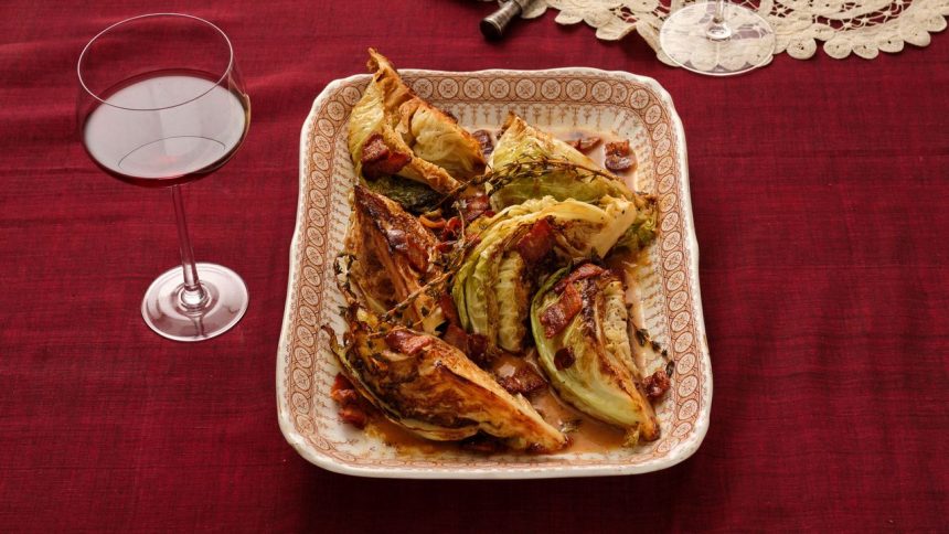 Maple Bacon Cabbage Wedges Recipe