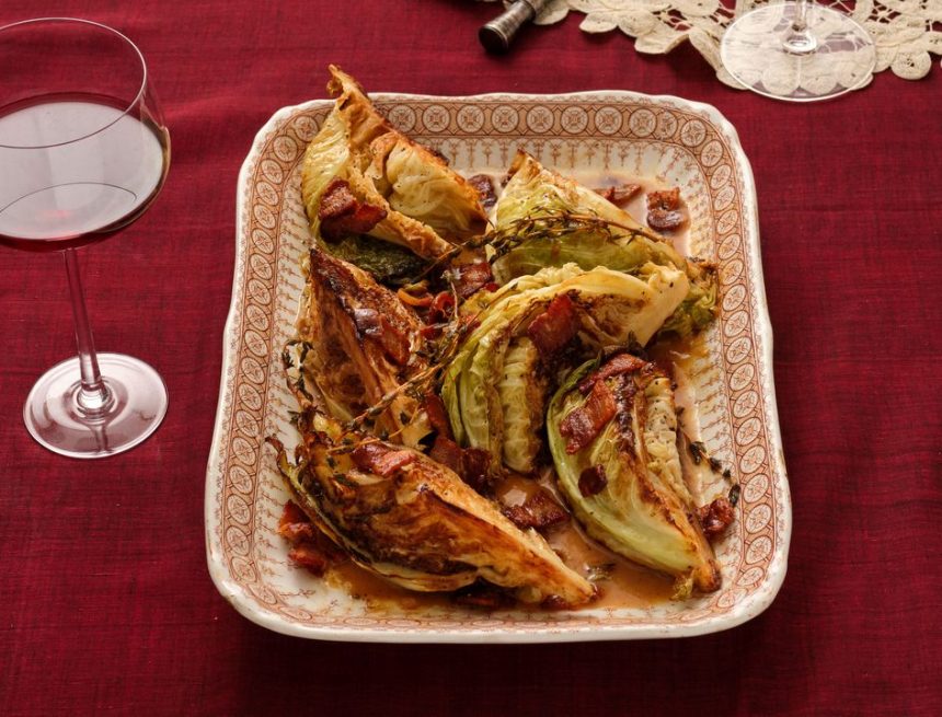 Maple Bacon Cabbage Wedges Recipe
