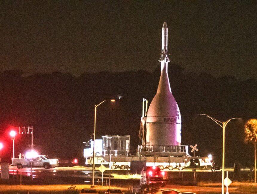 NASA’s next Moonship reaches last stop before launch pad