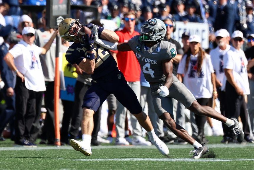Navy rides record day from Eli Heidenreich to win vs. Air Force
