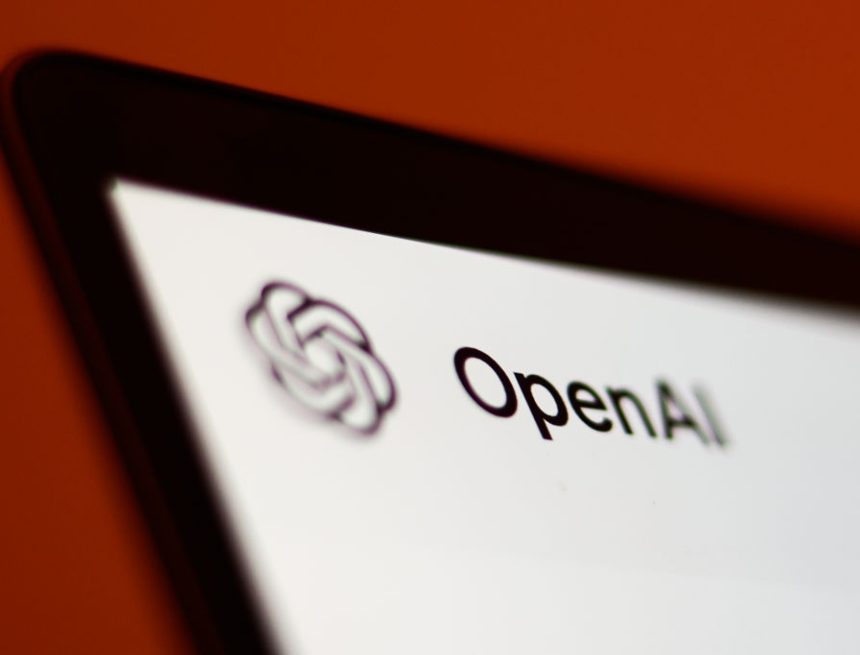 OpenAI ChatGPT website displayed on a laptop screen is seen in this illustration photo.