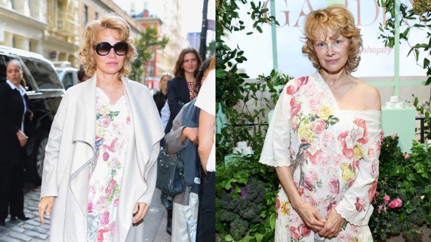 Pamela Anderson Wows in a Magnolia Pearl Dress at the On Friday, Pamela Anderson attended the Sonsie pop-up in New York City in a Magnolia Pearl dress.
