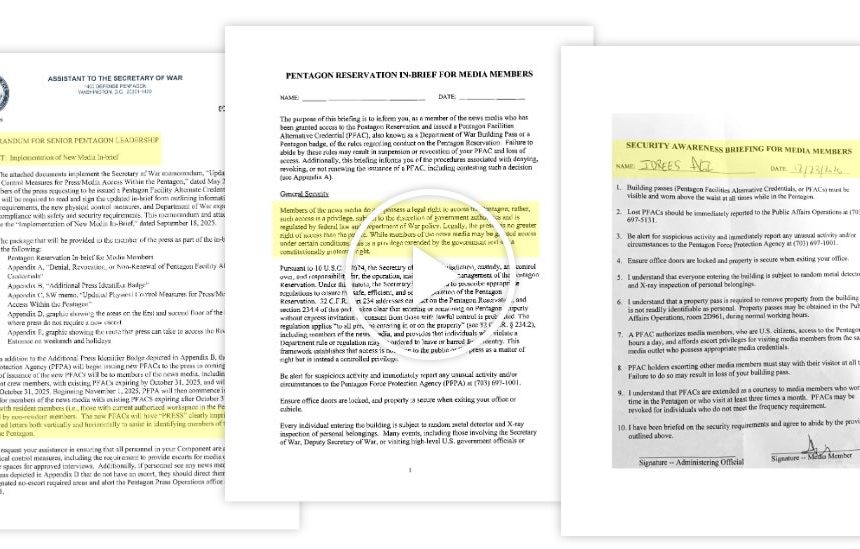 Pentagon Reporters Walk Out, Rejecting New Press Rules