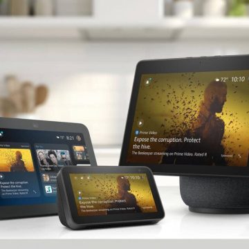 Ads for The Beekeeper movie displayed on Amazon Echo Show devices.