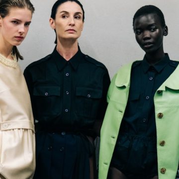 Backstage at Prada Spring 2026 Ready-to-Wear Collection at Milan Fashion Week