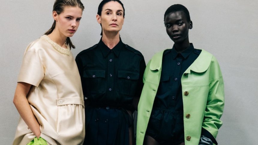 Backstage at Prada Spring 2026 Ready-to-Wear Collection at Milan Fashion Week