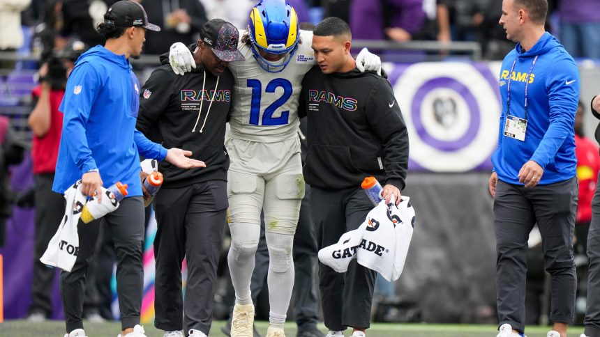 Puka Nacua Out With Ankle Injury for Rams vs. Jaguars Game in London