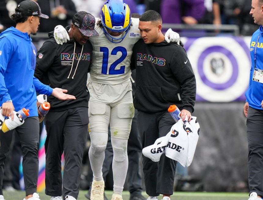 Puka Nacua Out With Ankle Injury for Rams vs. Jaguars Game in London