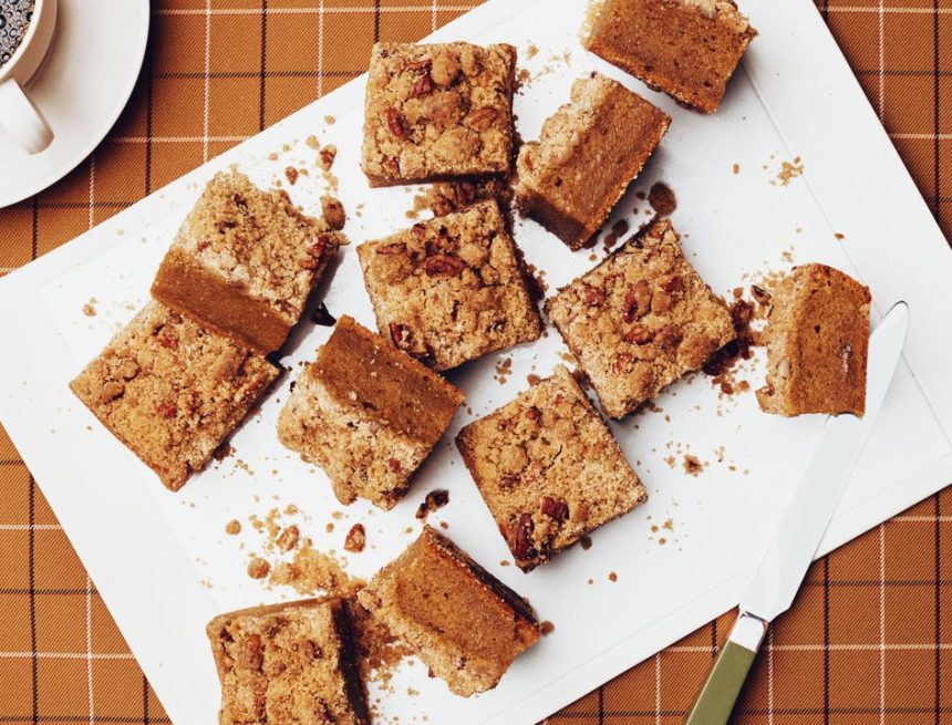 Pumpkin Mochi Crumb Cake Recipe