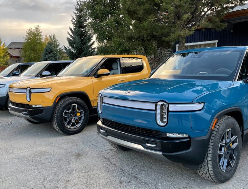 Rivian R1T line up Colorado