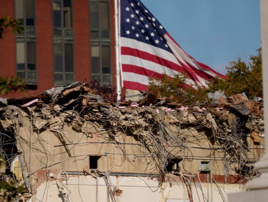 Satellite shows what’s really happening at the East Wing of the White House
